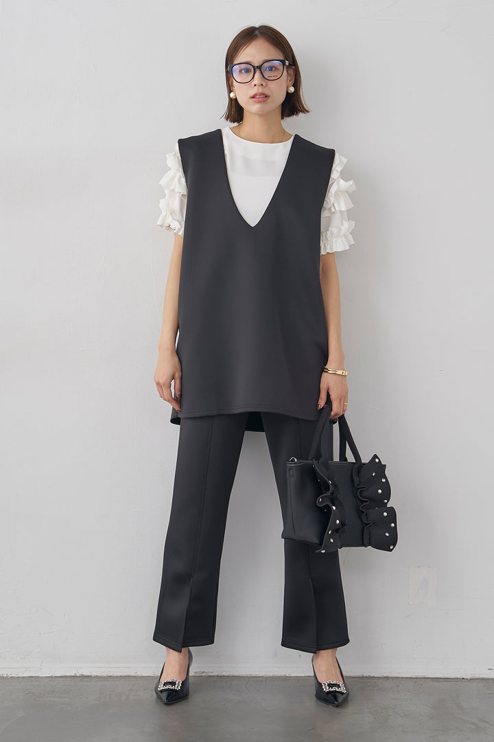 [予約]フリルスリーブプルオーバーブラウス