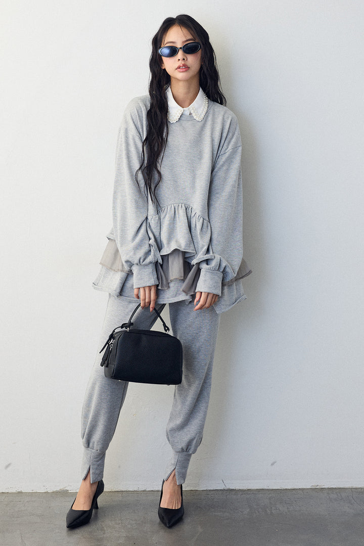 [予約]ライトスウェット美ラインジョガーパンツ