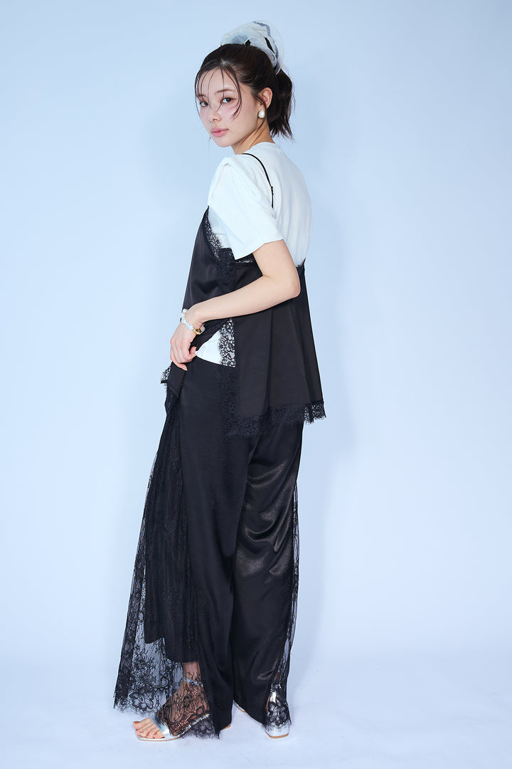 [予約]マットサテンレースキャミソール