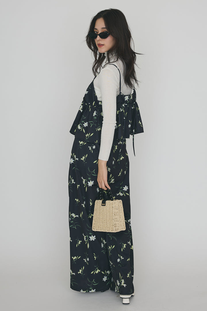 [予約]シックフラワービスチェキャミソール