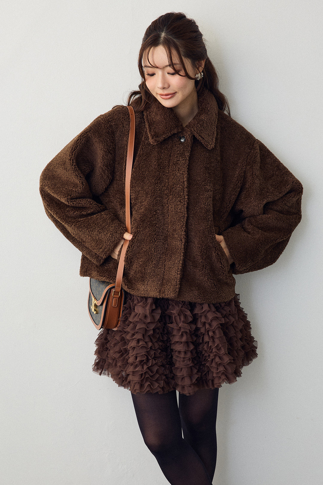 [予約]ボアコクーンスリーブジャケット