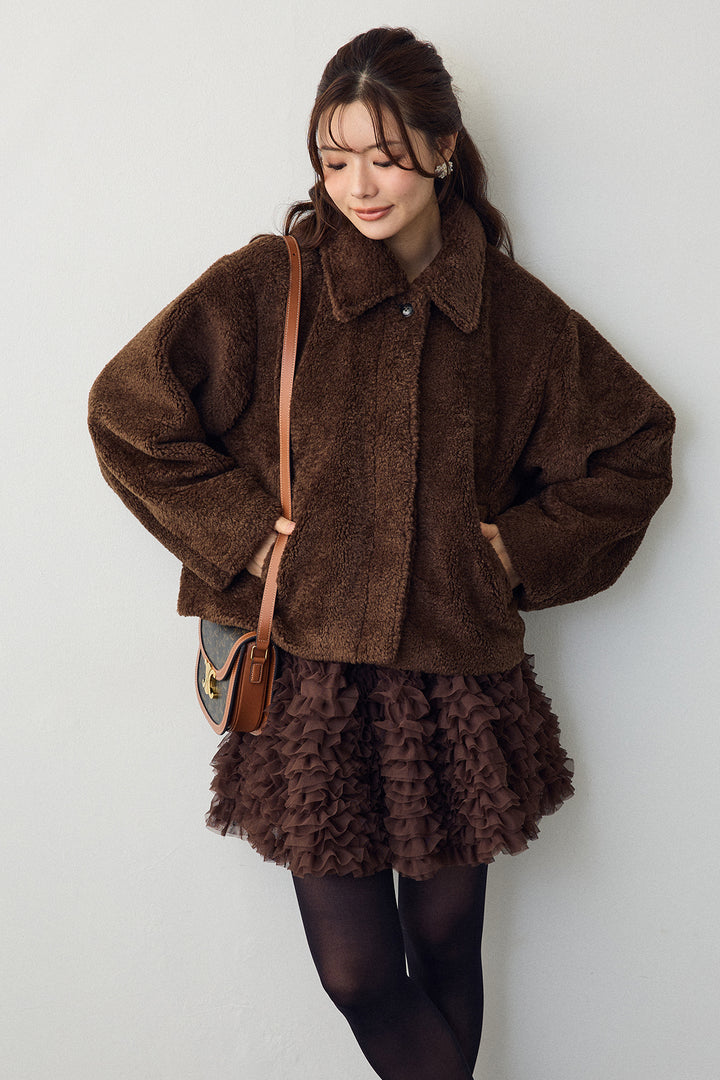 [予約]ボアコクーンスリーブジャケット