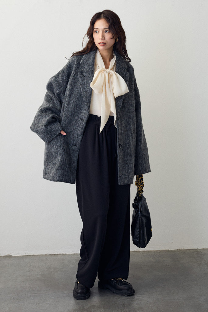 [予約]シャギーミドル丈コート