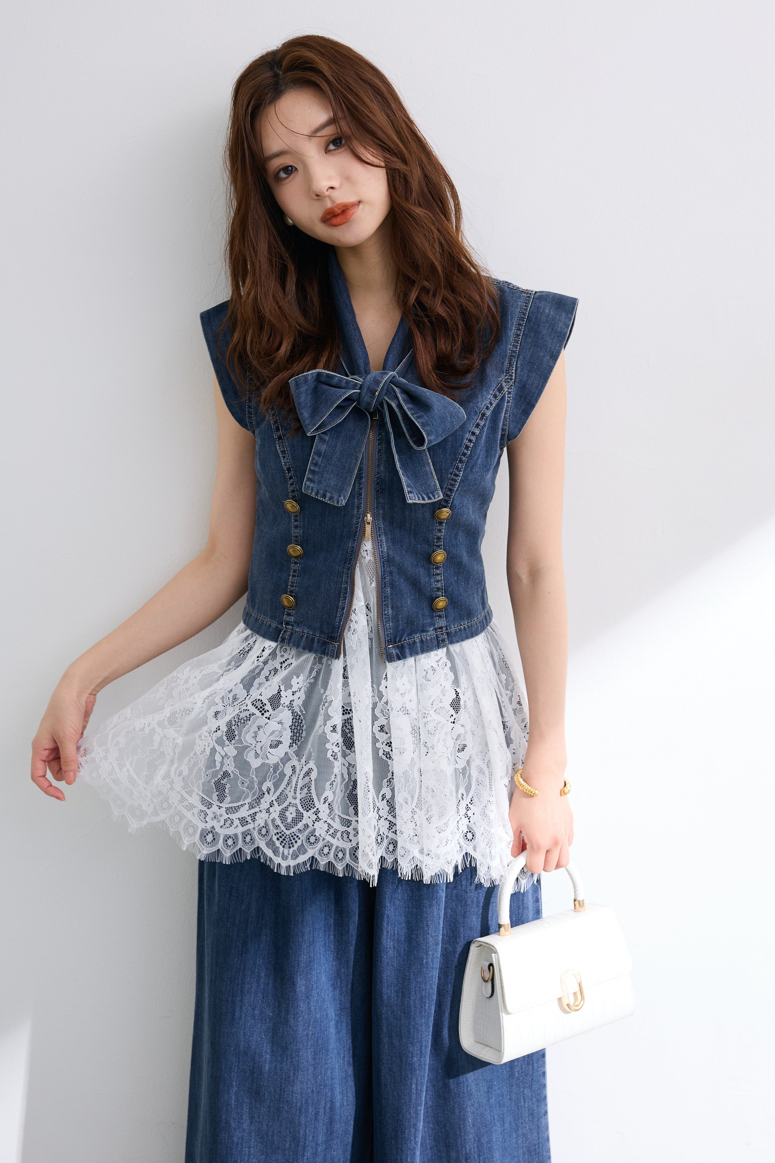 Freneレース襟シャツ、パールコートセット RANKING💫 – Frene