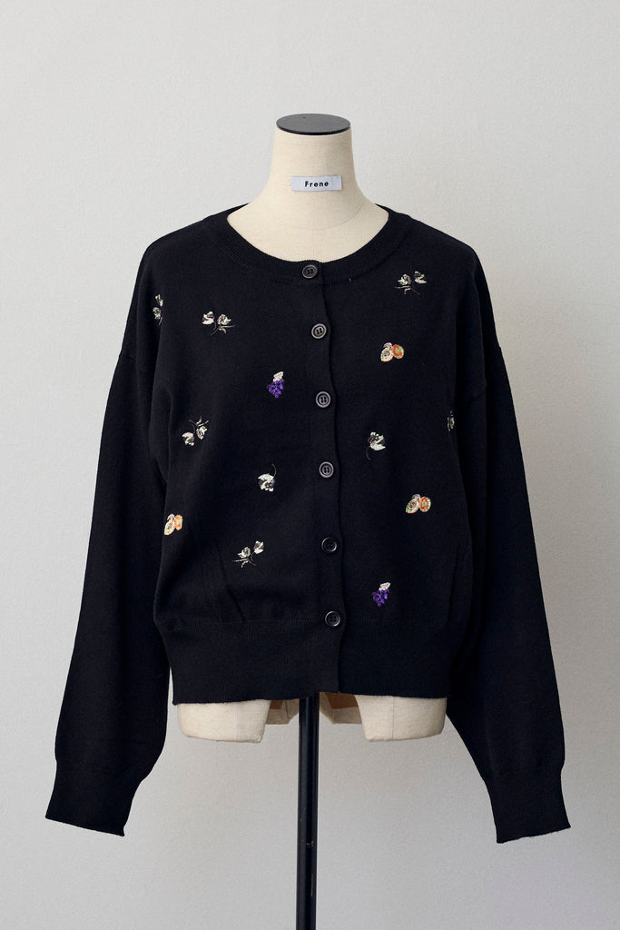FRANCO FERRARO 花柄刺繍 ニット カーディガン アンサンブル フランコフェラーロ アンサンブルの通販 フランコフェラーロ ニット
