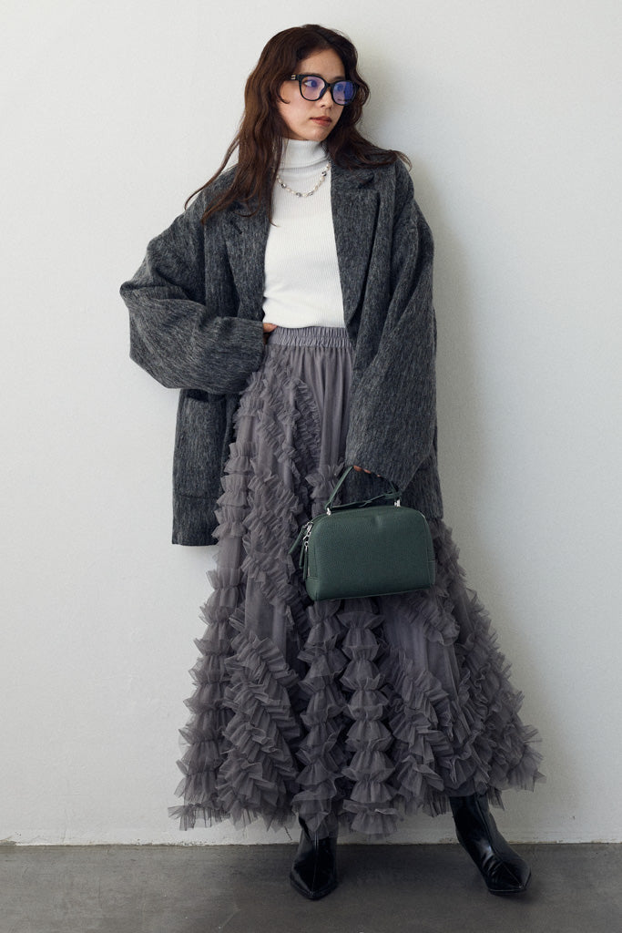 [予約]シャギーミドル丈コート