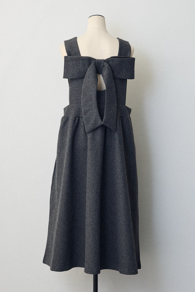 [予約]バックリボンボックスシルエットジャンスカ