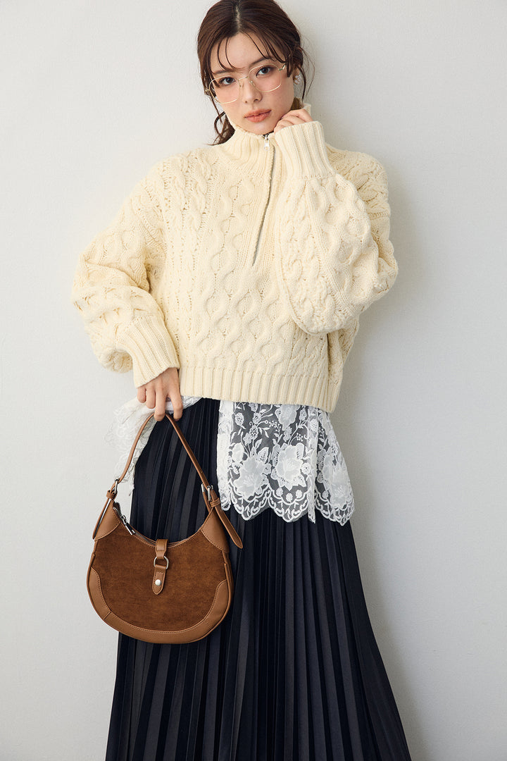 [予約]レースヘムドッキングシャツ