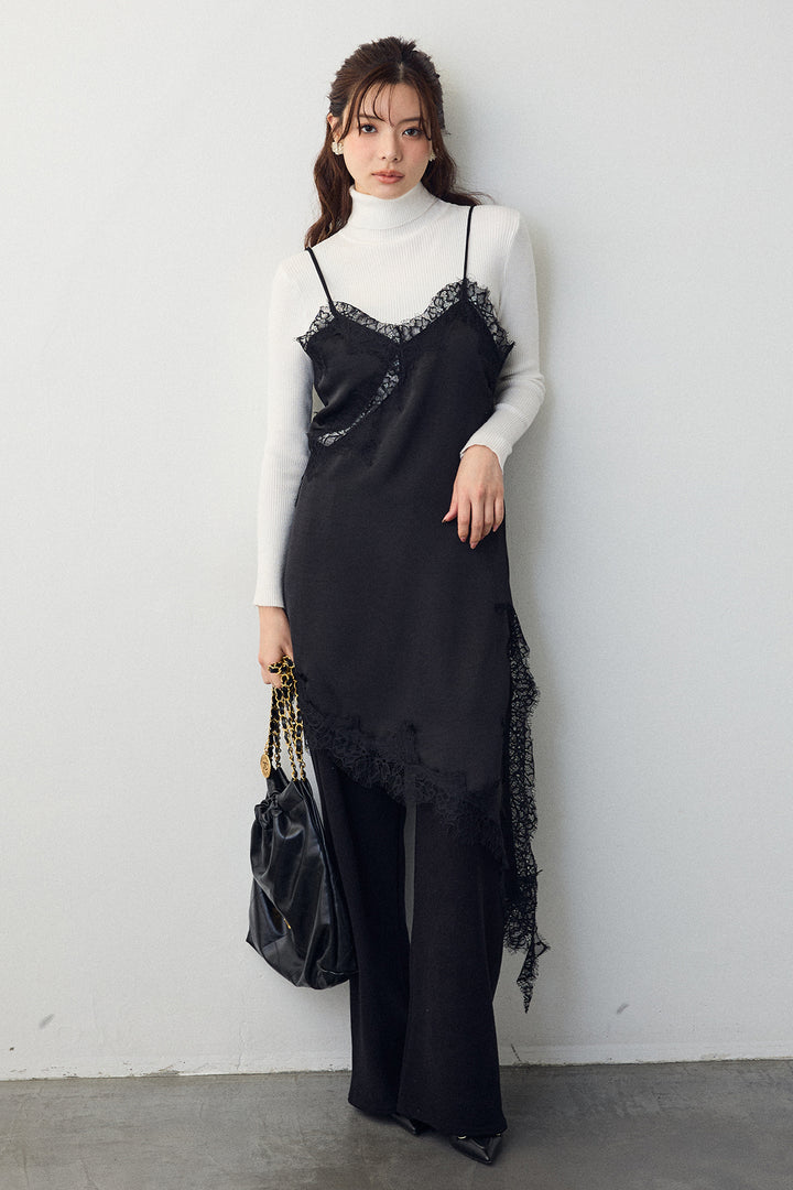 [予約]ベーシックリブタートルニット