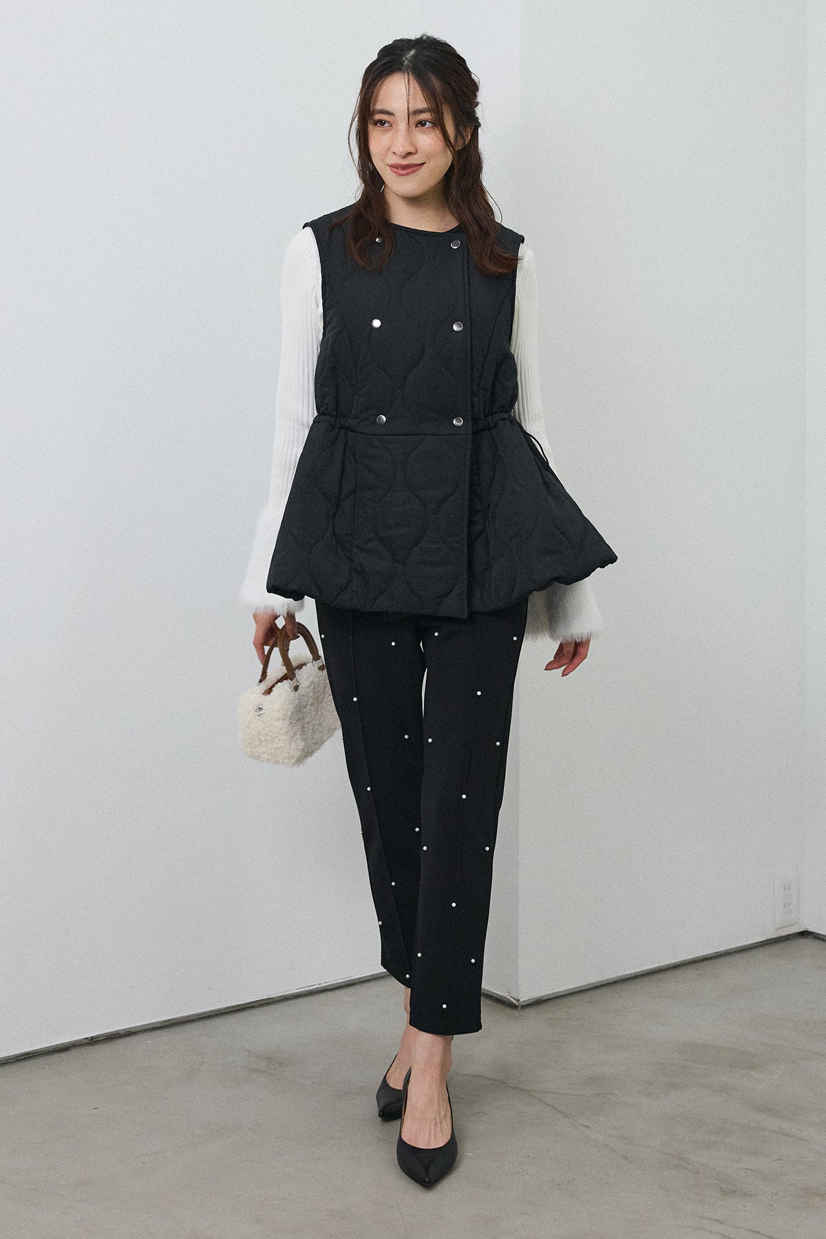 m*e様 ★未使用★frene購入 ダンボールニットファージャケット黒 FRENE（フラーネ）/オフィシャル – Frene