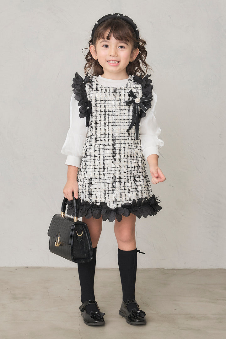 [予約]フリルツイードワンピセット