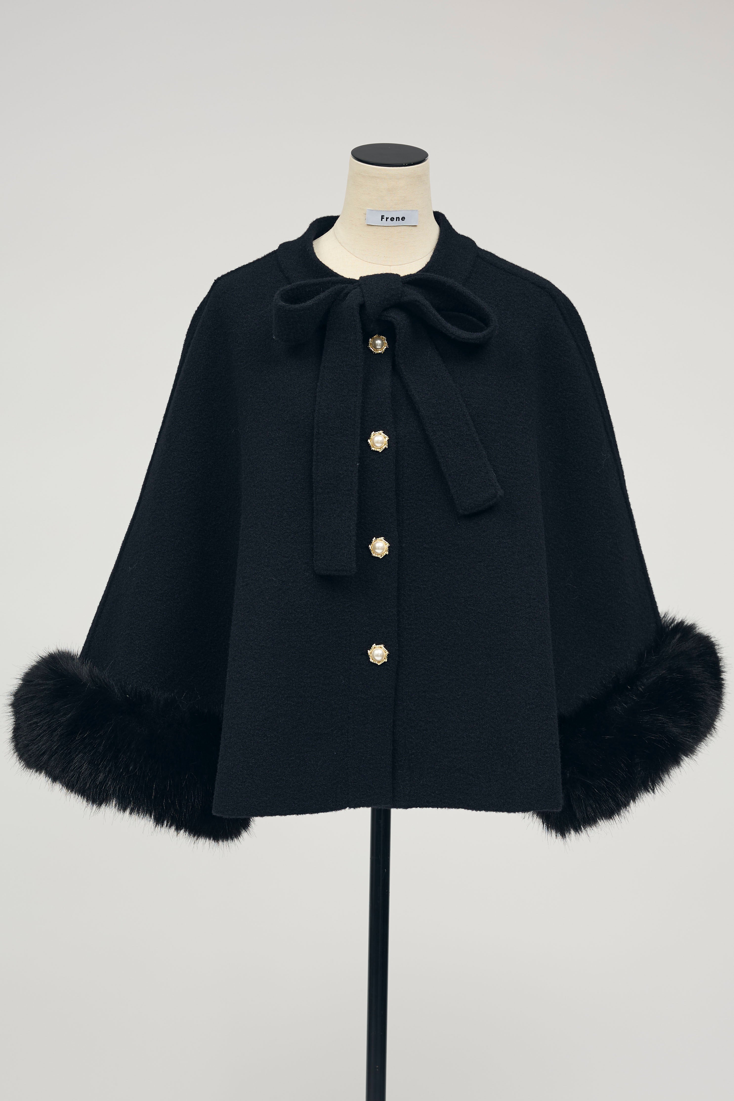 m*e様 ★未使用★frene購入 ダンボールニットファージャケット黒 m*e様 ☆未使用☆frene購入 ダンボールニットファージャケット黒