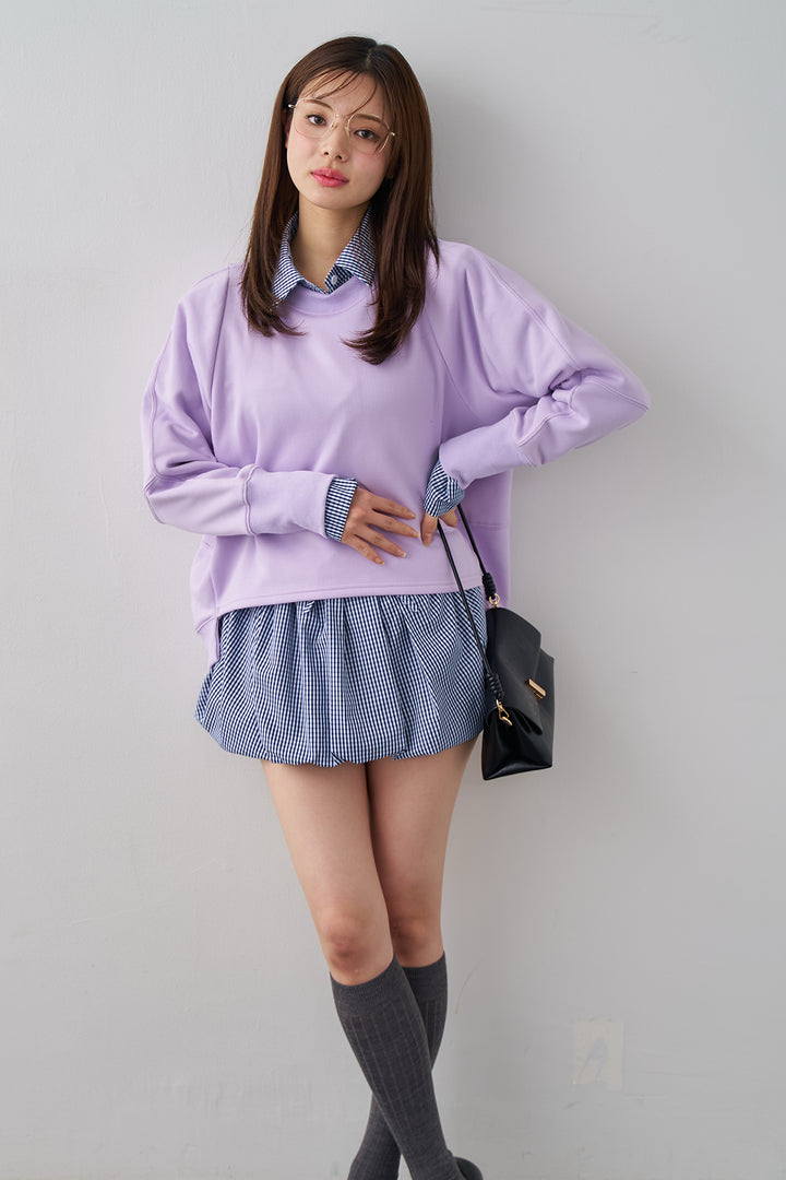 [予約]コクーンシルエットライトスウェットPO