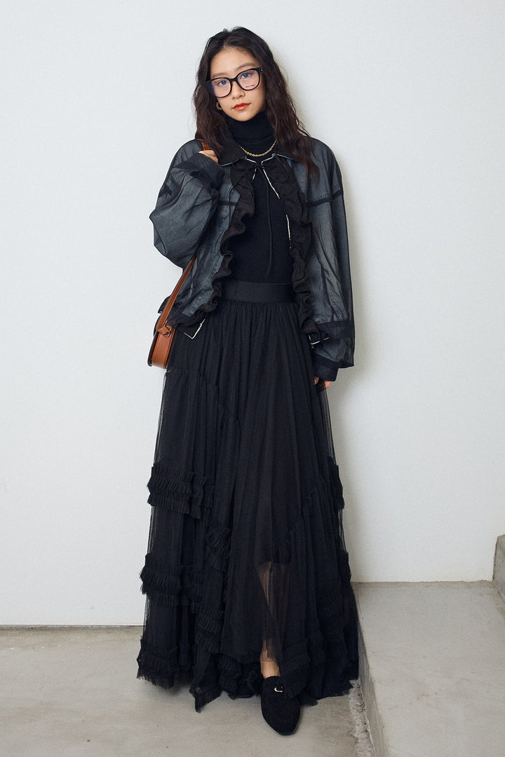 [予約]フェアリードレープチュールスカート