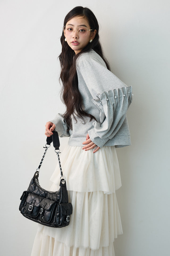 [予約]タックパールスリーブプルオーバー