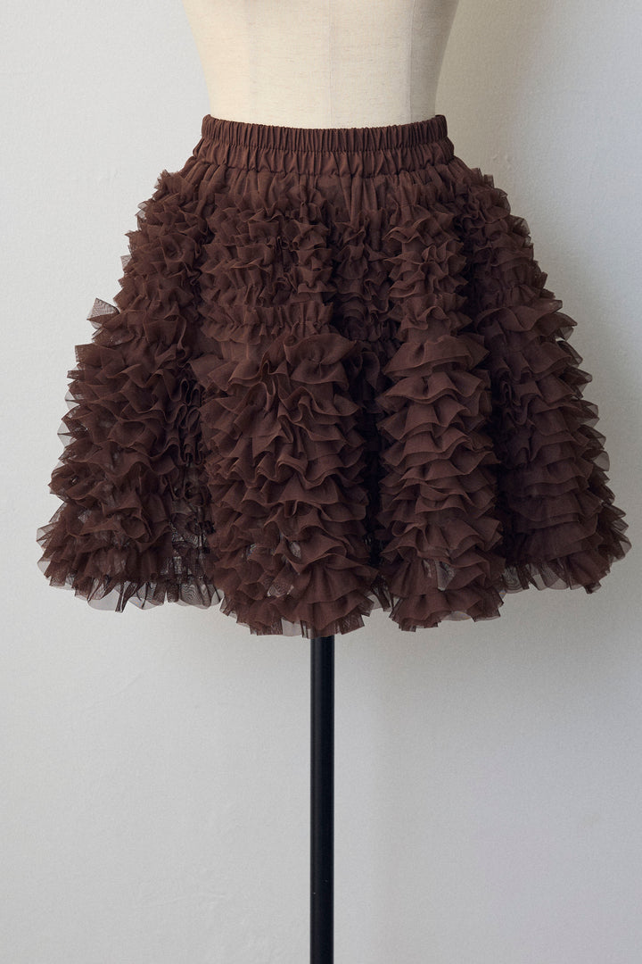 [予約]ホイップチュールミニ丈スカート