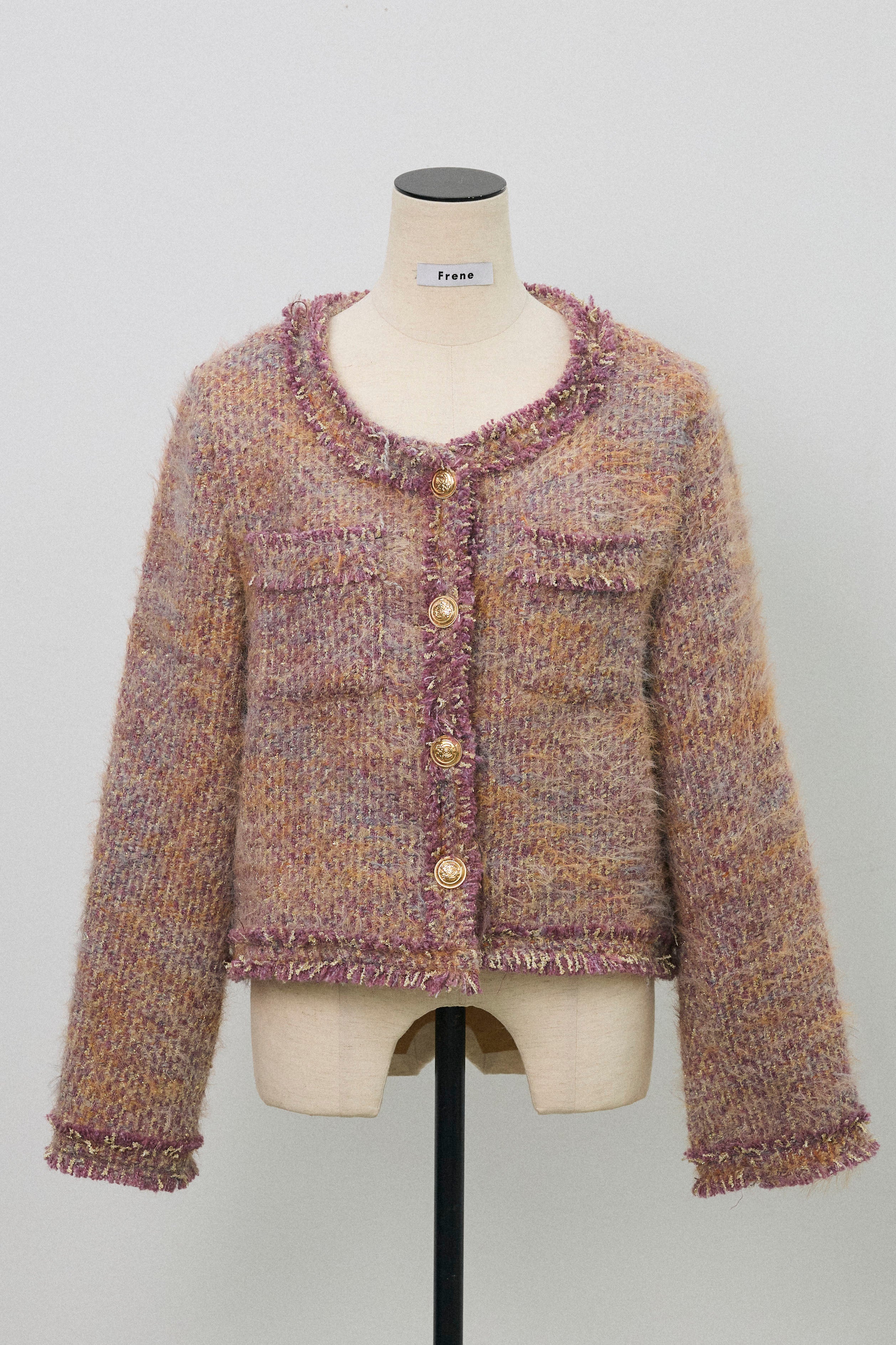 予約]カラーミックスツイードジャケット – Frene