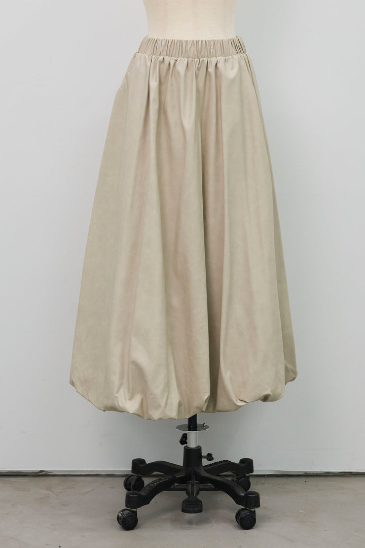 [予約]レザーライクバルーンスカート