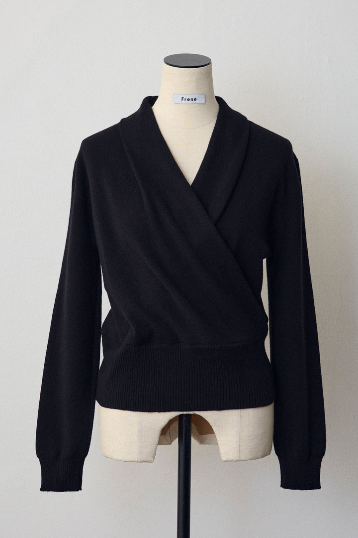 [予約]カシュクールデザインニット