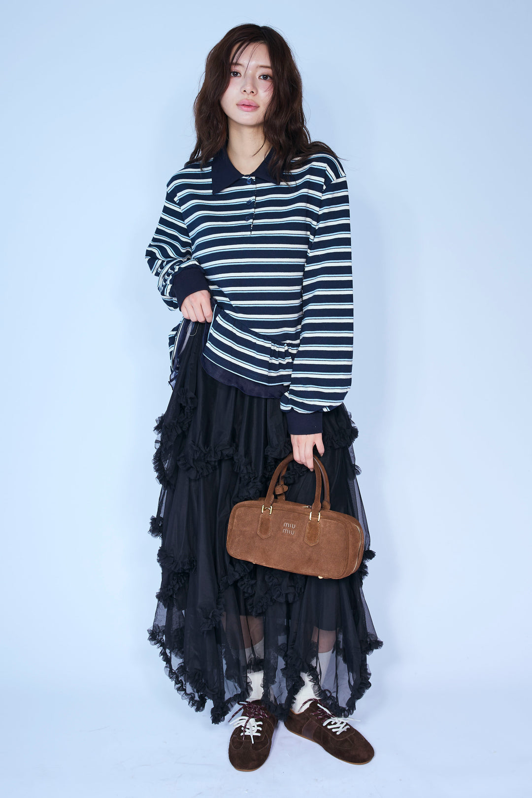 [予約]ムードチュールフリルスカート