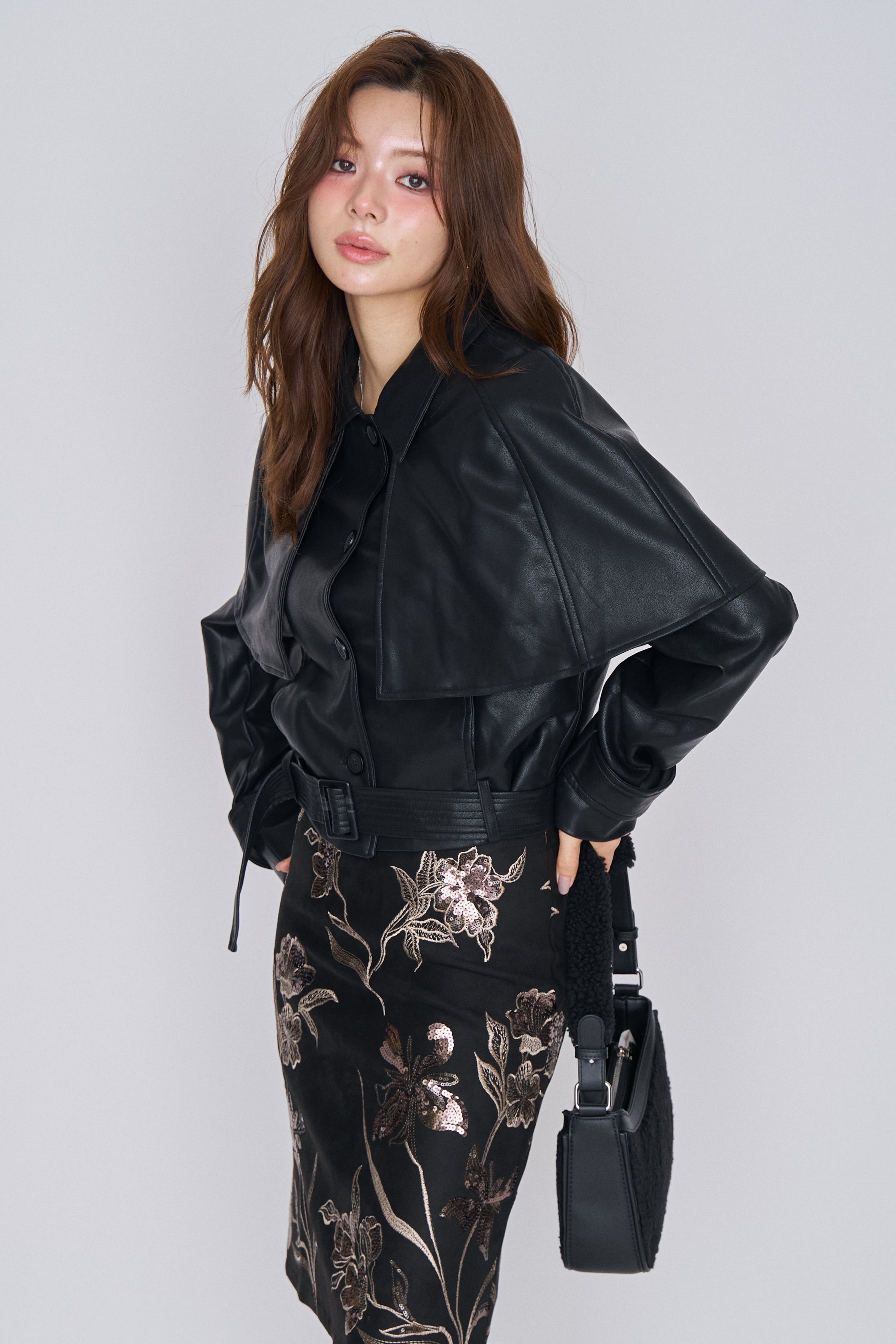 新品 フラワーモチーフデザインペプラムジャケット frene同型 オケージョン Jacket – Frene