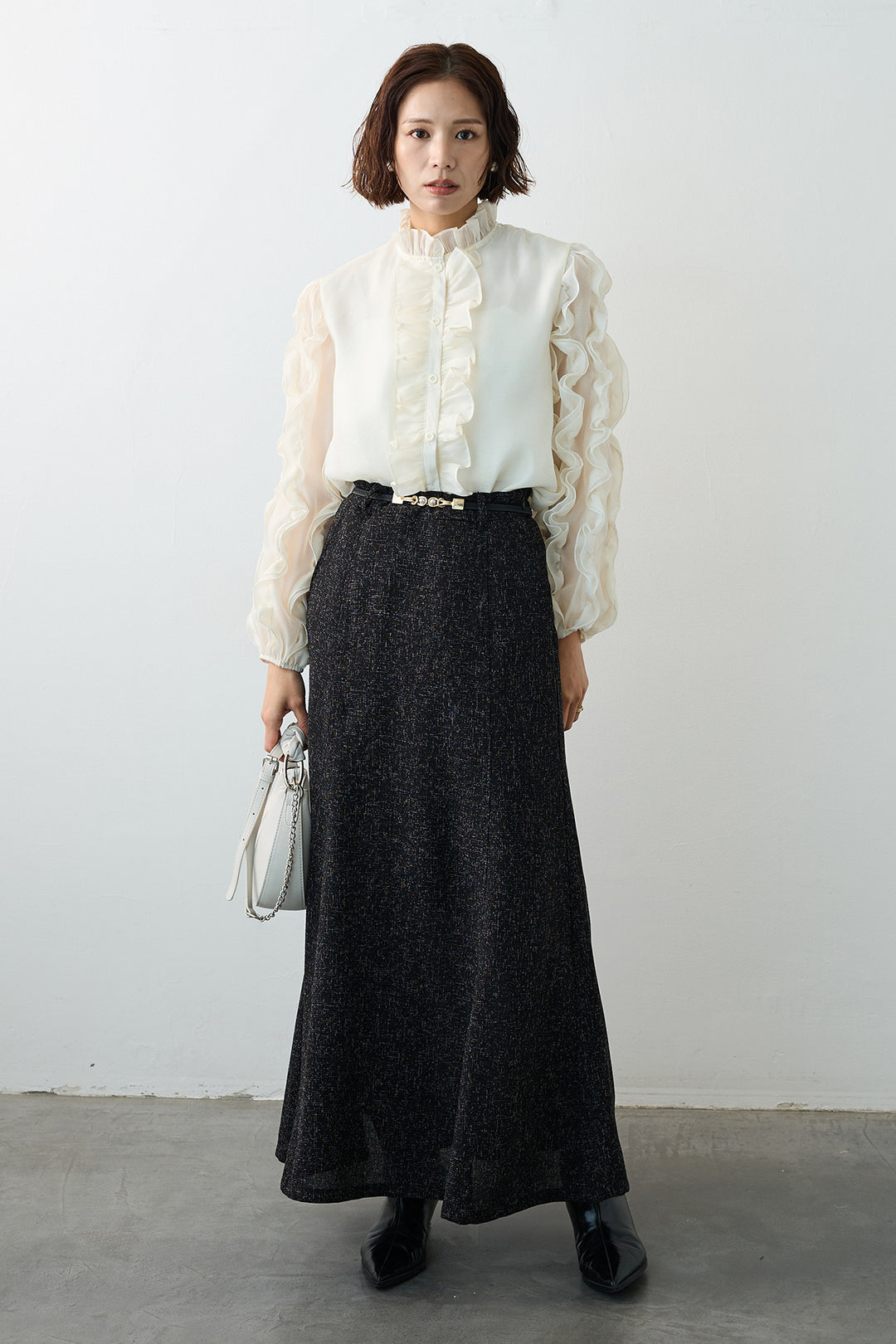 [予約]エアリーフリルブラウス