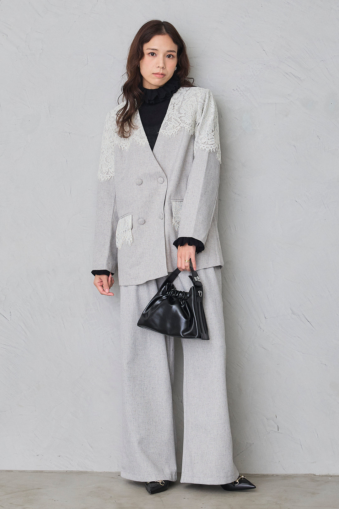 [予約]ライトツイードタックパンツ