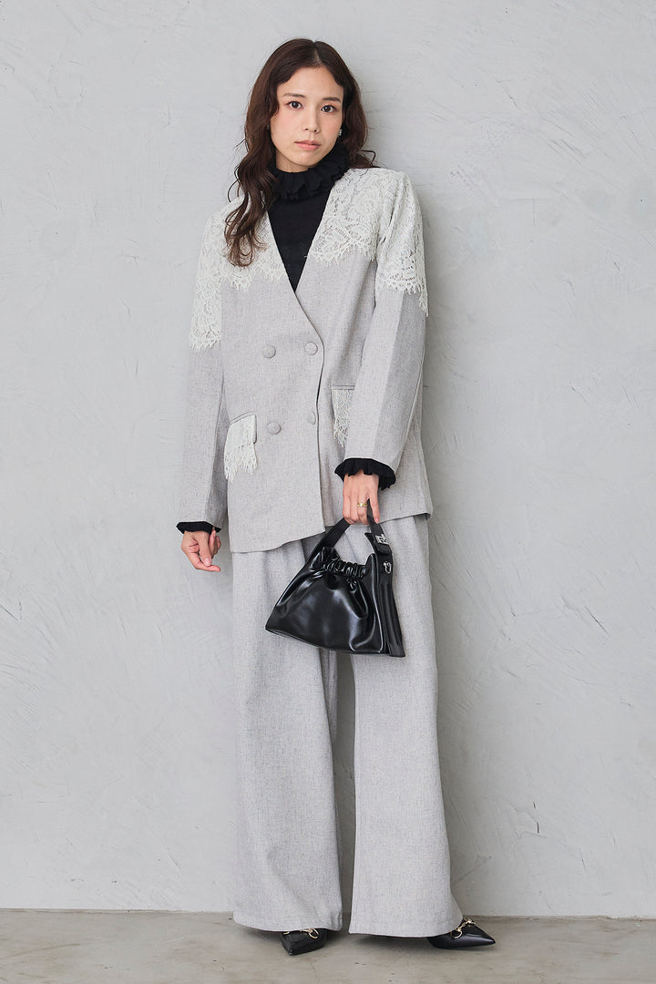 [予約]ライトツイードタックパンツ