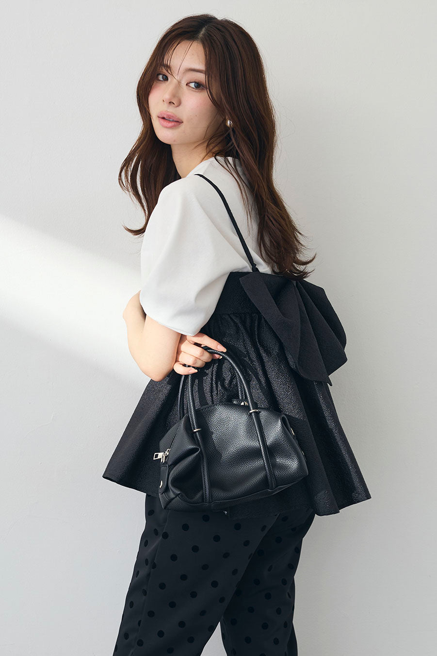 フェアリードレープチュールスカート　ブラック　Frene フラーネ同型 予約]フェアリードレープチュールスカート– Frene