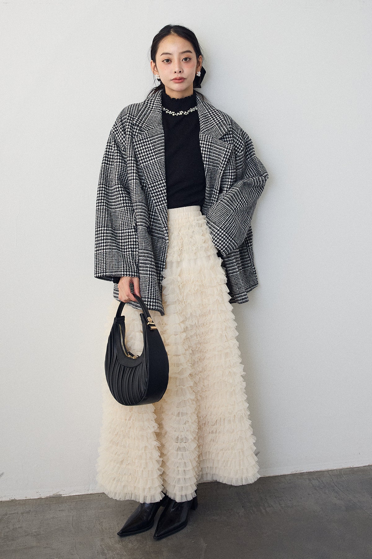 フォクシー　小花柄 刺繍チュールティアードスカート　FOXEY フォクシー 小花柄 刺繍チュールティアードスカート FOXEY 大きい