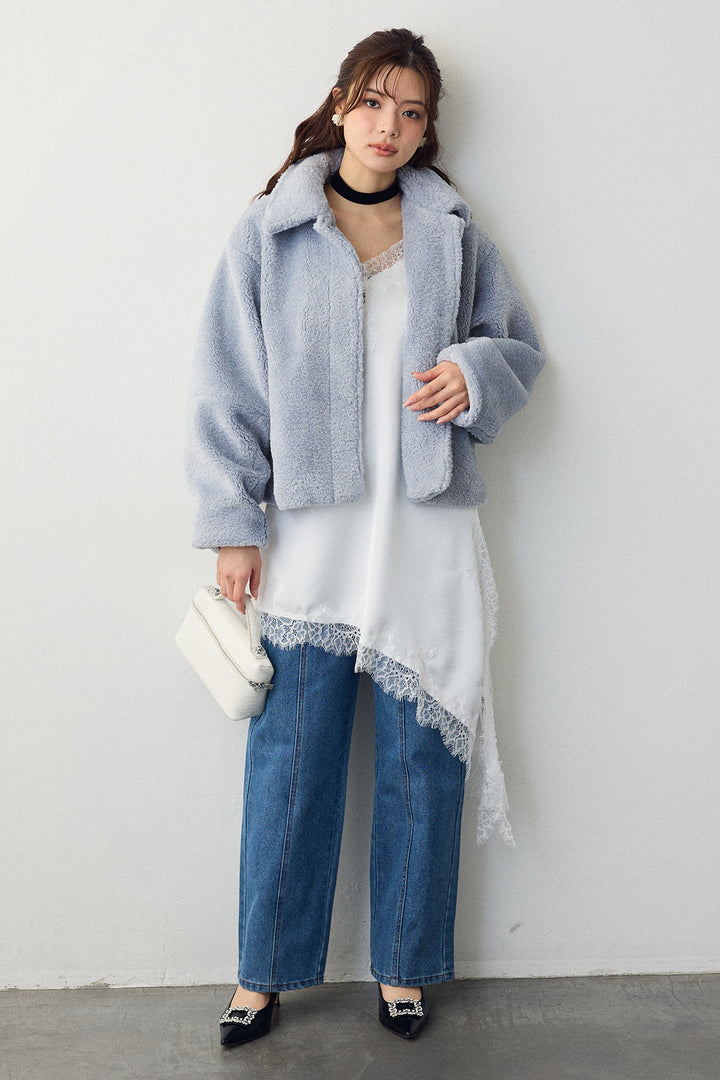 [予約]ウエストアシメデニムパンツ