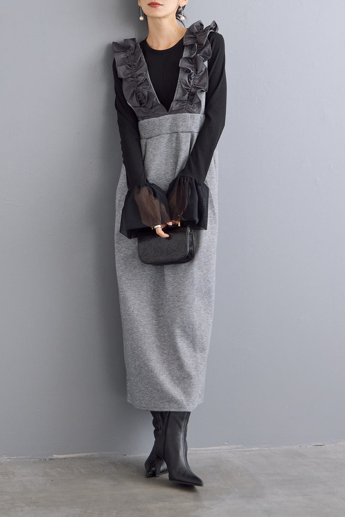 チュールフラワーカフスニット+レイヤード風ジャンスカ(2set) 001_fb469dcf-5096-4aac-8821-