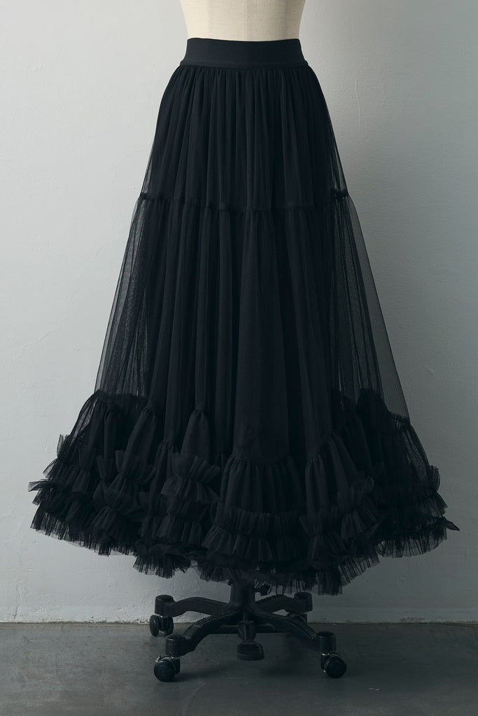新品未使用♡Freneスウィートチュールフリルスカート 予約]スウィートチュールフリルスカート– Frene