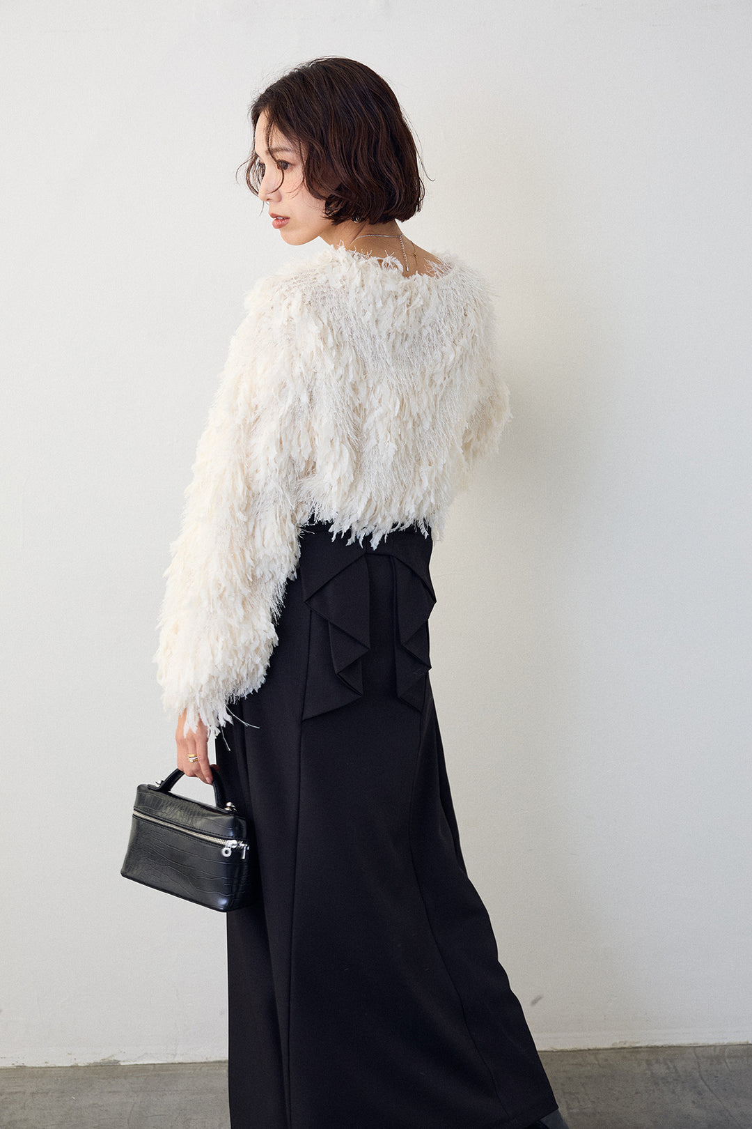 [予約]バックリボンセミフレアスカート