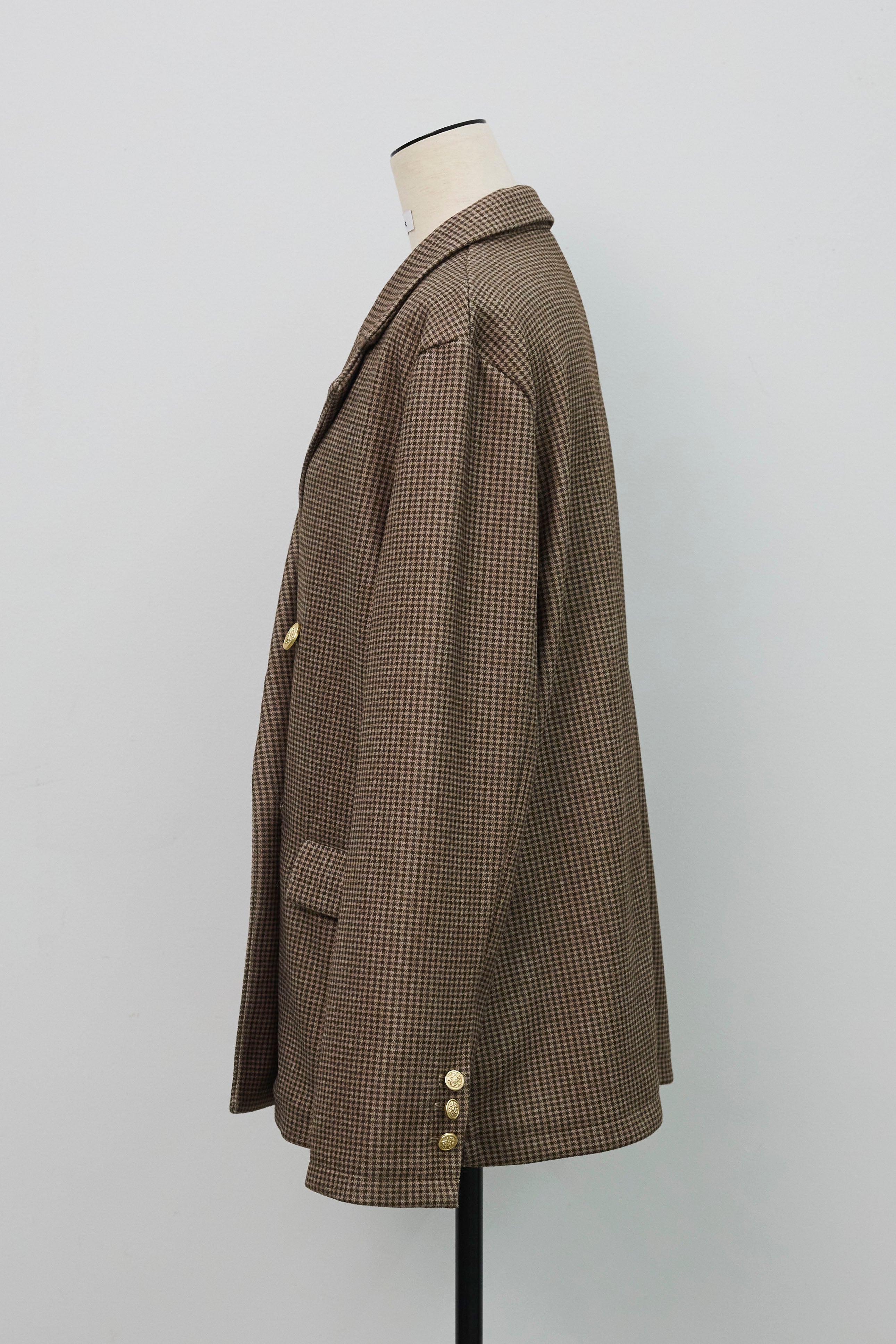 CARUZO Travel Jacket 46 チェック柄　ダブルフェイス CARUZO Travel Jacket 46 チェック柄 ダブルフェイス