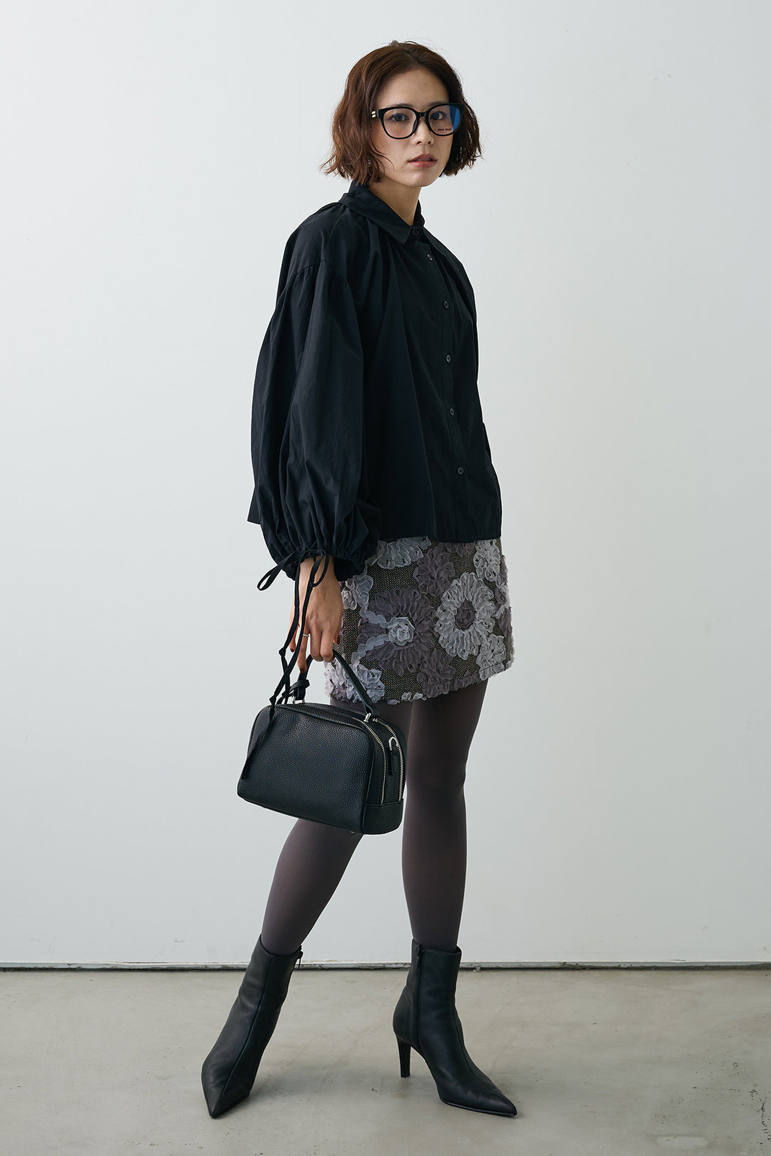 [予約]ブルームフラワーミニスカート