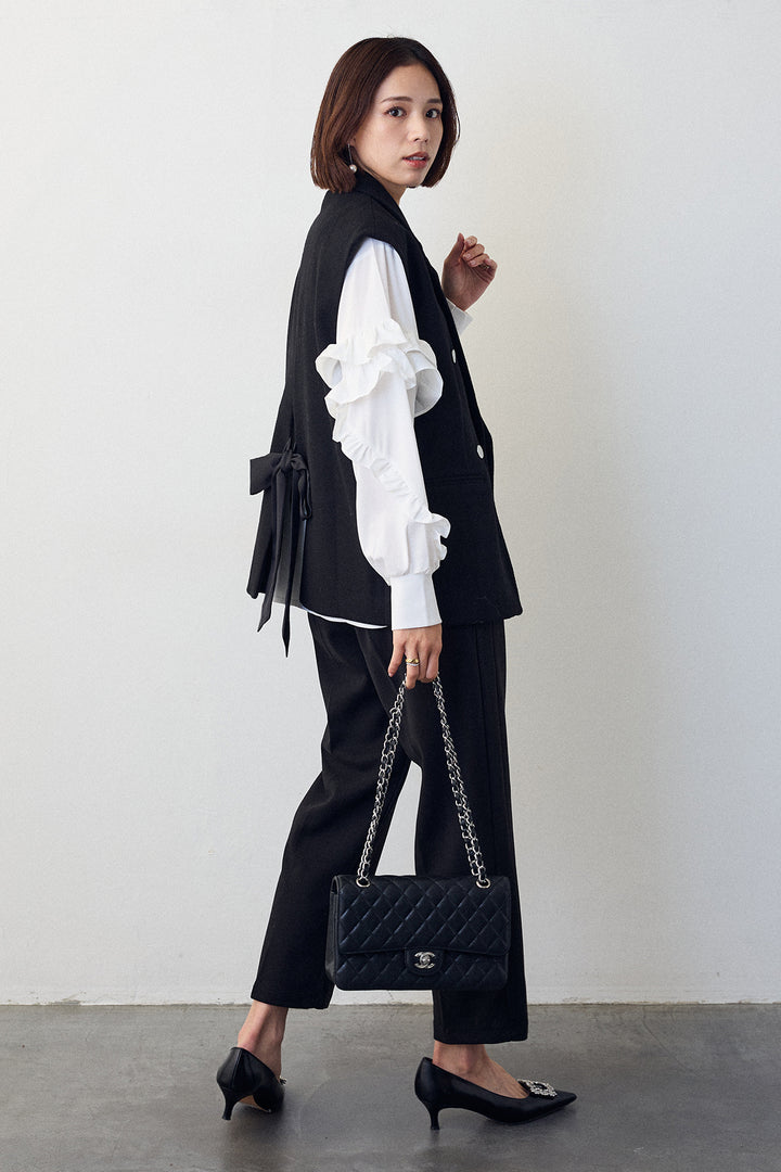 [予約]バックリボンテーラーベスト