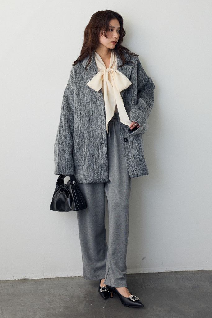 [予約]シャギーミドル丈コート