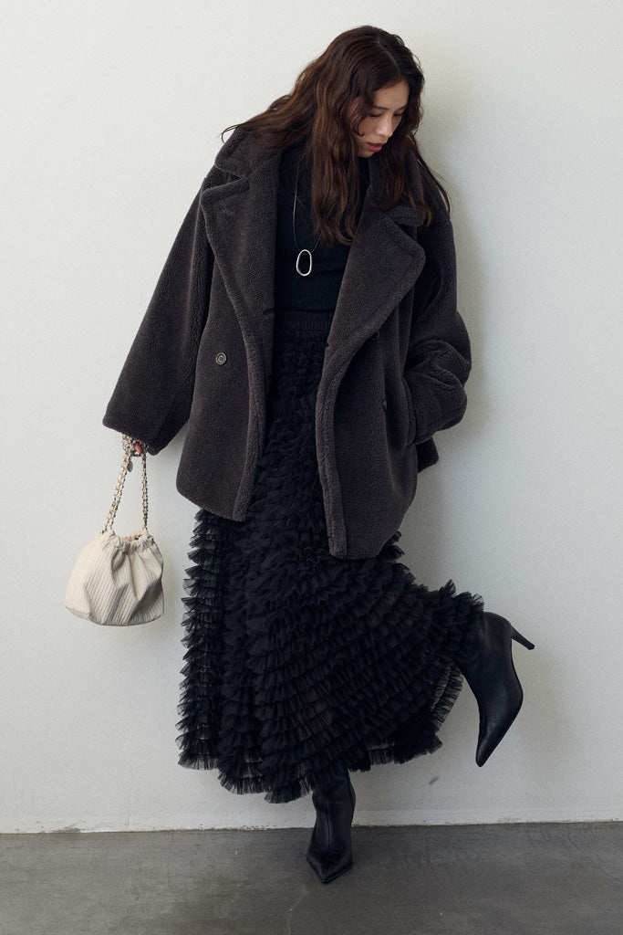 [予約]テディボアミディ丈コート