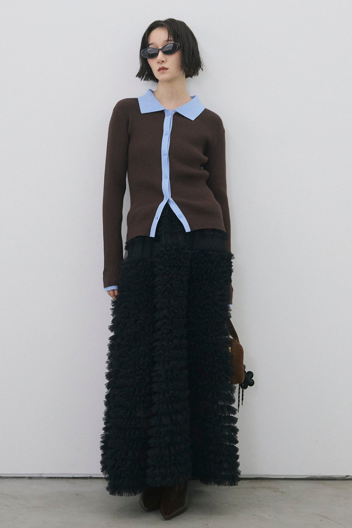 ⭐︎新品⭐︎フラーネ　Frene 袖フレアパールボンディングコート　同型 ⭐︎新品⭐︎フラーネ Frene 袖フレアパールボンディングコート 同型