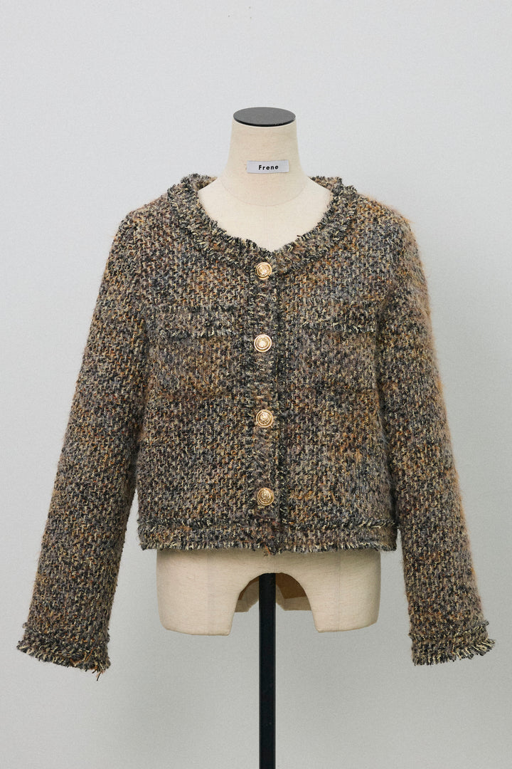 [予約]カラーミックスツイードジャケット