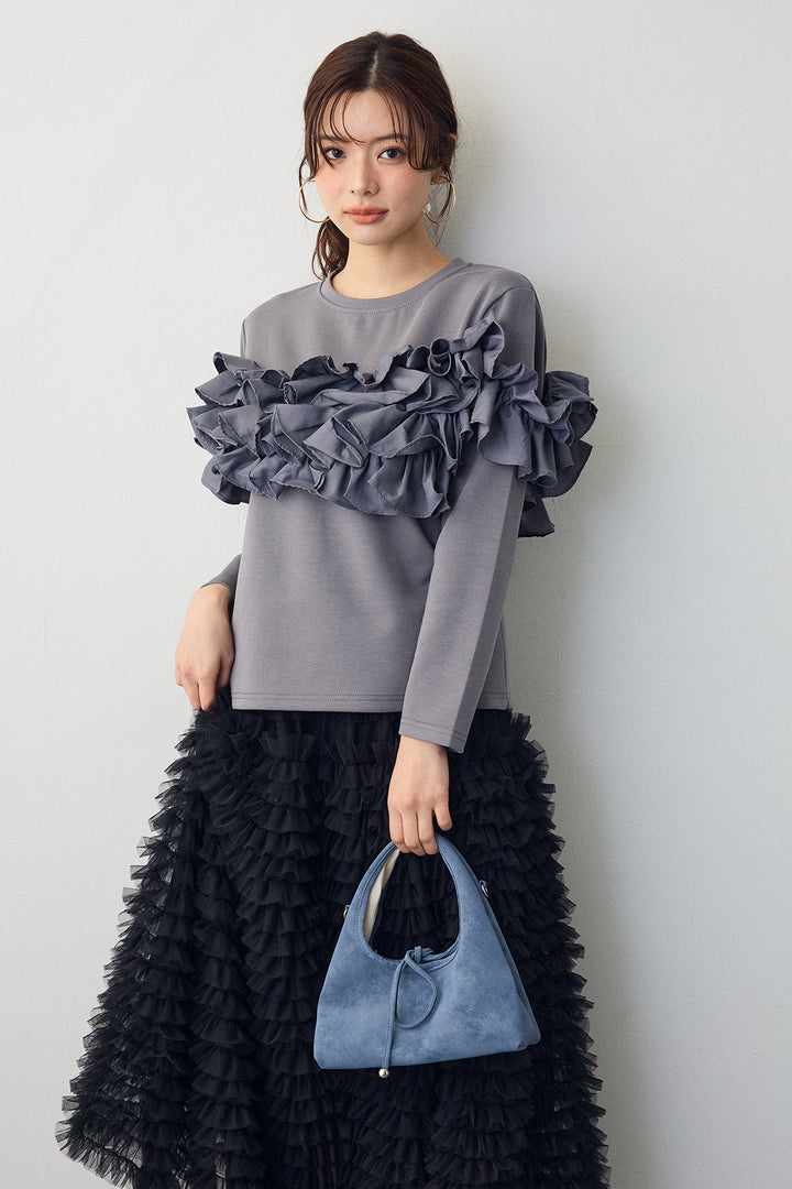 [予約]マルチウェイフリルプルオーバー