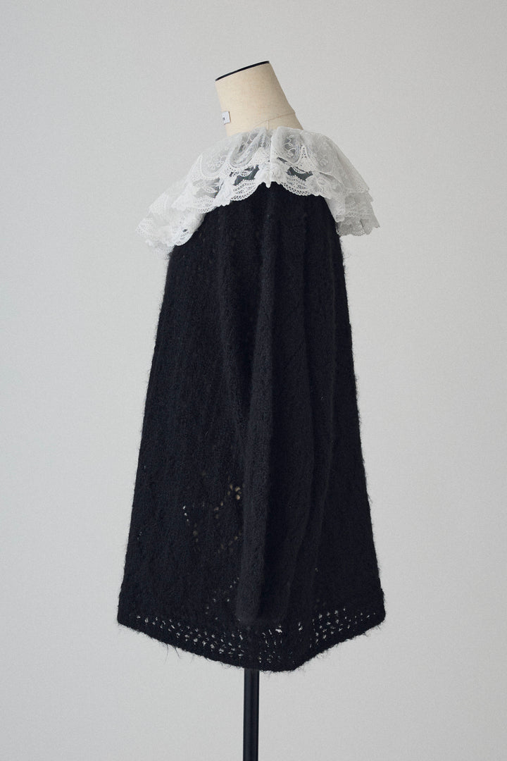 [予約]ダブルレースカラードッキングニット