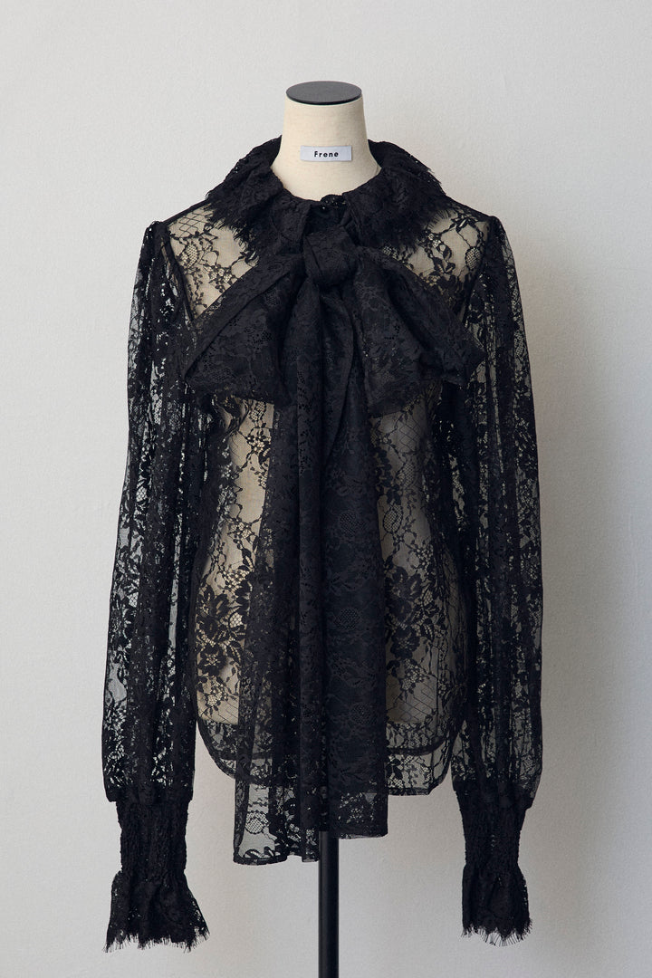 [予約]クラシカルレースボウタイブラウス