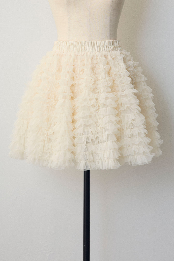 [予約]ホイップチュールミニ丈スカート