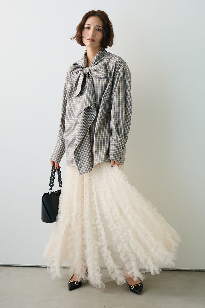 [予約]Iラインホイップチュールスカート