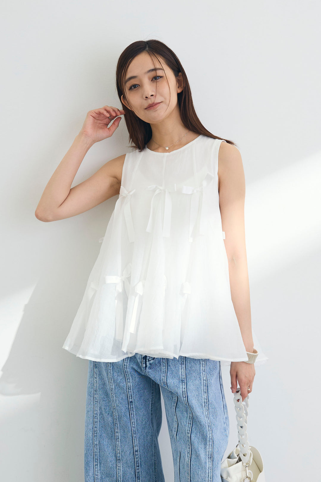 [予約]リボンデコレートトップス