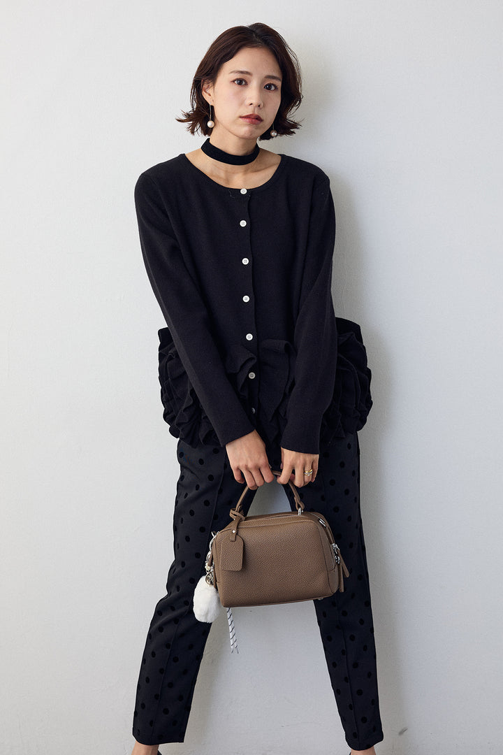 [予約]フリルホイップニットカーディガン