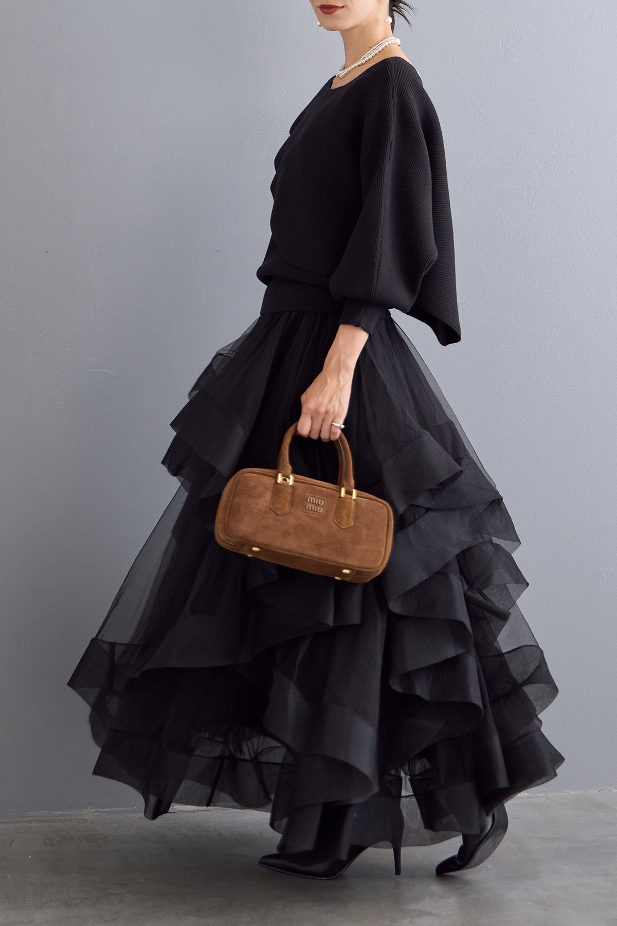 予約]アシメケープタンクニットセット – Frene