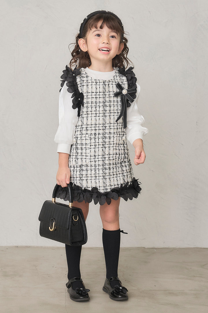 [予約]フリルツイードワンピセット